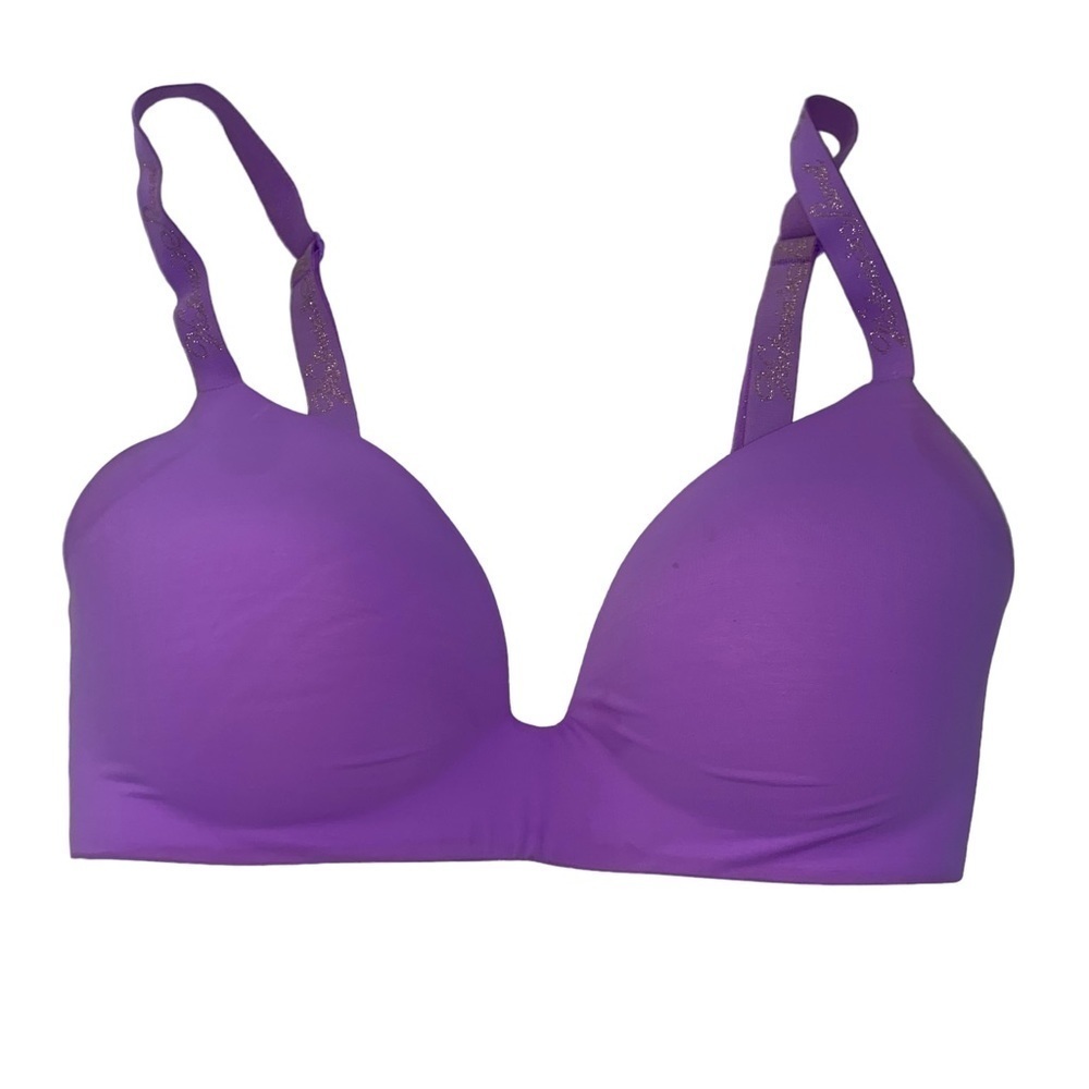 Victoria Secret Purple/Lavender Lightly Lined Wireless T-shirt Bra Size 32D